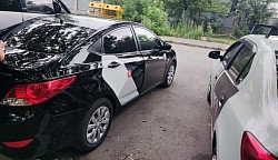 Хюндай Аксент чёрный